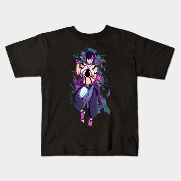 Juri - Street fighter 6 Kids T-Shirt by wenderinf